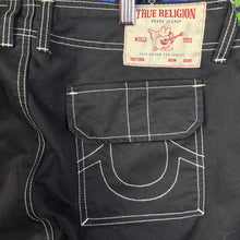 Load image into Gallery viewer, True Religion Jet Black Cargo Pants Size 30