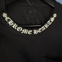 Load image into Gallery viewer, Chrome Hearts Neck Logo Pocket Black Tee Shirt Size Small