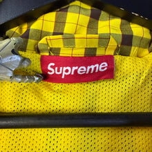 Load image into Gallery viewer, Supreme Plaid Yellow Track Jacket Size Small