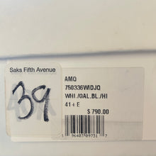 Load image into Gallery viewer, Alexander McQueen Oversized Sneakers White Galactic Blue Size 8