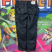 Load image into Gallery viewer, True Religion Jet Black Cargo Pants Size 30