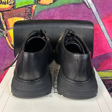 Load image into Gallery viewer, Alexander McQueen Calfskin Gold Toe Derby Black Size 41 / 8