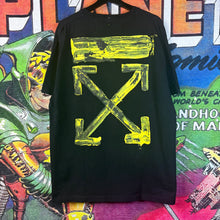 Load image into Gallery viewer, Off-White Yellow Painted Arrow Tee Size Large