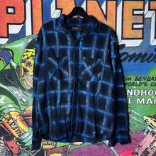 Load image into Gallery viewer, Amiri Glittered Plaid Button Up Long Sleeve Shirt Size Medium