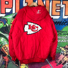 Load image into Gallery viewer, Vintage 90s NFL Pro Line X Logo Athletic Kansas City Chiefs SharkTooth Windbreaker Jacket Size L