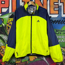 Load image into Gallery viewer, Vintage 90s Adidas Neon Windbreaker Size Medium