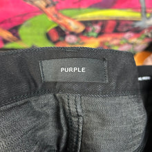 Load image into Gallery viewer, Purple P026 Black Paisley Bootcut Jeans Size 34” (fits 38”)