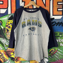 Load image into Gallery viewer, Vintage 90s Logo Athletic St. Louis Rams Football Tee Size L