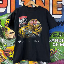 Load image into Gallery viewer, Vintage 90’s Chicago Bulls “Back 2 Back” Black Tee Shirt Size Large