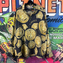 Load image into Gallery viewer, Versace Medusa Head Button Up Size Large