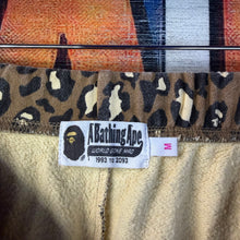 Load image into Gallery viewer, Bape Leopard Print Sweatpants Size Medium