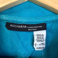 Load image into Gallery viewer, Y2K Rocawear Turquoise Blue Polo Shirt Size Youth XL