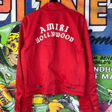 Load image into Gallery viewer, AMIRI Embroidered Red Cotton Jacket Size Medium