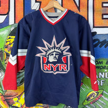 Load image into Gallery viewer, Y2K NHL New York Rangers “Lady Liberty” Jersey Size Youth Small