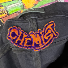 Load image into Gallery viewer, Amiri Leather Star Patch “Chemist” Jeans Size 33”