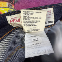 Load image into Gallery viewer, Evisu Red Daicock Denim Jeans Size 32”