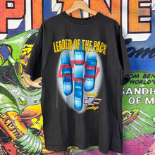 Load image into Gallery viewer, Vintage 90’s Chevrolet Leader Of The Pack Black Tee Shirt Size XL