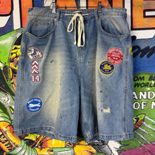 Load image into Gallery viewer, Vale Forever Paradise Blue Jorts Size 32