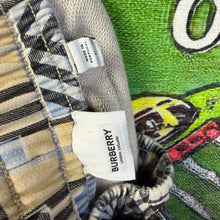Load image into Gallery viewer, Burberry Blue Logo & Check Print Swim Martin Shorts Size Small