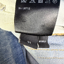 Load image into Gallery viewer, Amiri MX-1 Ultrasuede Ripped Biker Jeans Size 31”
