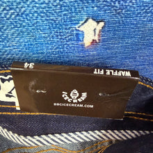 Load image into Gallery viewer, NWT Ice Cream Blue & Red Dog Jeans Size 34”