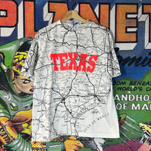 Load image into Gallery viewer, Vintage 90s Texas Roadmap AOP Tee Size Large