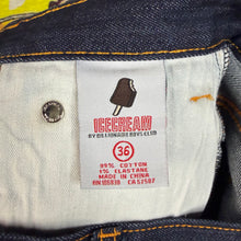 Load image into Gallery viewer, Ice Cream BBC Running Dog Skull Jeans Size 36”