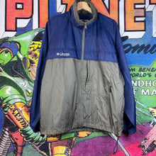 Load image into Gallery viewer, Columbia Navy & Gray Windbreaker Jacket Size Medium