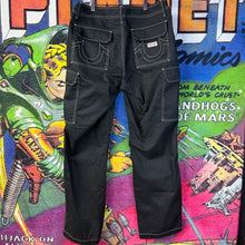 Load image into Gallery viewer, True Religion Bobby Baggy Jet Black Cargo Pants Size 32