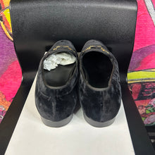 Load image into Gallery viewer, Versace Medusa Velvet Loafers Black Size 40 / 7