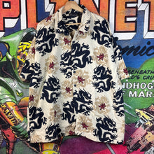 Load image into Gallery viewer, Y2K No Boundaries Dragon Rayon Button Up Size 2XL