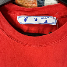 Load image into Gallery viewer, Off-White Main Label Red/Black Slim Tee Size Small