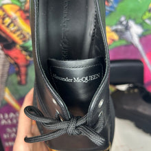 Load image into Gallery viewer, Alexander McQueen Calfskin Gold Toe Derby Black Size 41 / 8