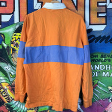 Load image into Gallery viewer, Polo Ralph Lauren Orange/Blue Rugby Polo Shirt Size Medium