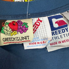 Load image into Gallery viewer, Greedy Unit Multi-Tag Tee Size Small