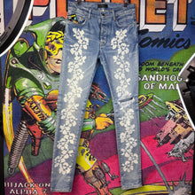 Load image into Gallery viewer, AMIRI Hibiscus Stencil Skinny Jeans Size 31”