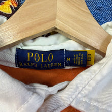 Load image into Gallery viewer, Polo Ralph Lauren Orange/Blue Rugby Polo Shirt Size Medium