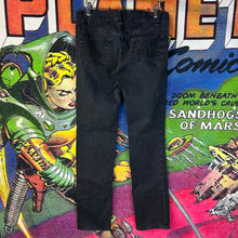 Load image into Gallery viewer, Evisu Black Glitter Seagull Jeans Size 29”