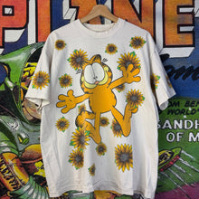 Load image into Gallery viewer, Vintage 90’s Garfield Sunflower Tee Shirt Size XL