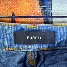 Load image into Gallery viewer, Purple Brand Beaded Jean Shorts Size 36”