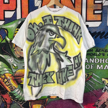 Load image into Gallery viewer, Y2K Custom Airbrush White Tee Size XL