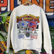 Load image into Gallery viewer, Vintage 90’s Super Bowl Cowboys vs Bills Crewneck Size Large
