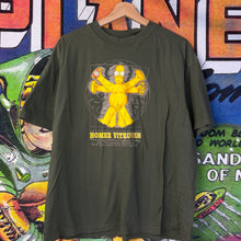 Load image into Gallery viewer, Y2K Homer Simpson Vitruvius Da Vinci Tee Shirt Size XL