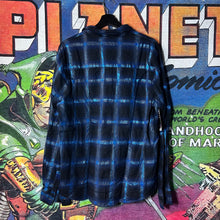 Load image into Gallery viewer, Amiri Glittered Plaid Button Up Long Sleeve Shirt Size Medium