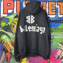 Load image into Gallery viewer, Balenciaga Tape Type Ripped Hoodie Size 2 / Medium