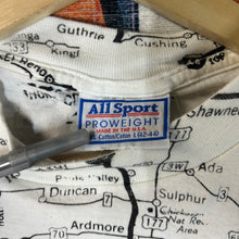 Load image into Gallery viewer, Vintage 90s Texas Roadmap AOP Tee Size Large