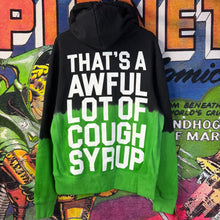 Load image into Gallery viewer, Awful Lot Of Cough Syrup Slime Black Hoodie Size Medium