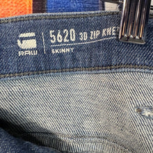 Load image into Gallery viewer, G-Star 5620 3D Zip Knee Skinny Jeans Size 36”