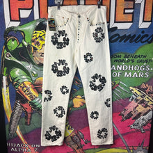 Load image into Gallery viewer, Denim Tears Levi’s Rhinestone Cotton Wreath Jeans Size 32”