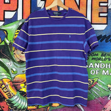 Load image into Gallery viewer, Polo Ralph Lauren Stripped Purple Tee Size Large